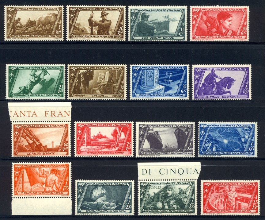 ITALY #290 305 Mint NH   1932 March on Rome Set  